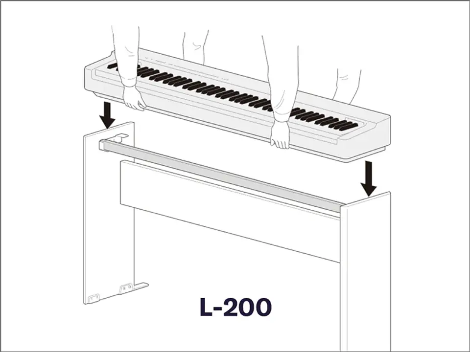YAMAHA L200B STAND PARA PIANO DIGITAL P225B 4