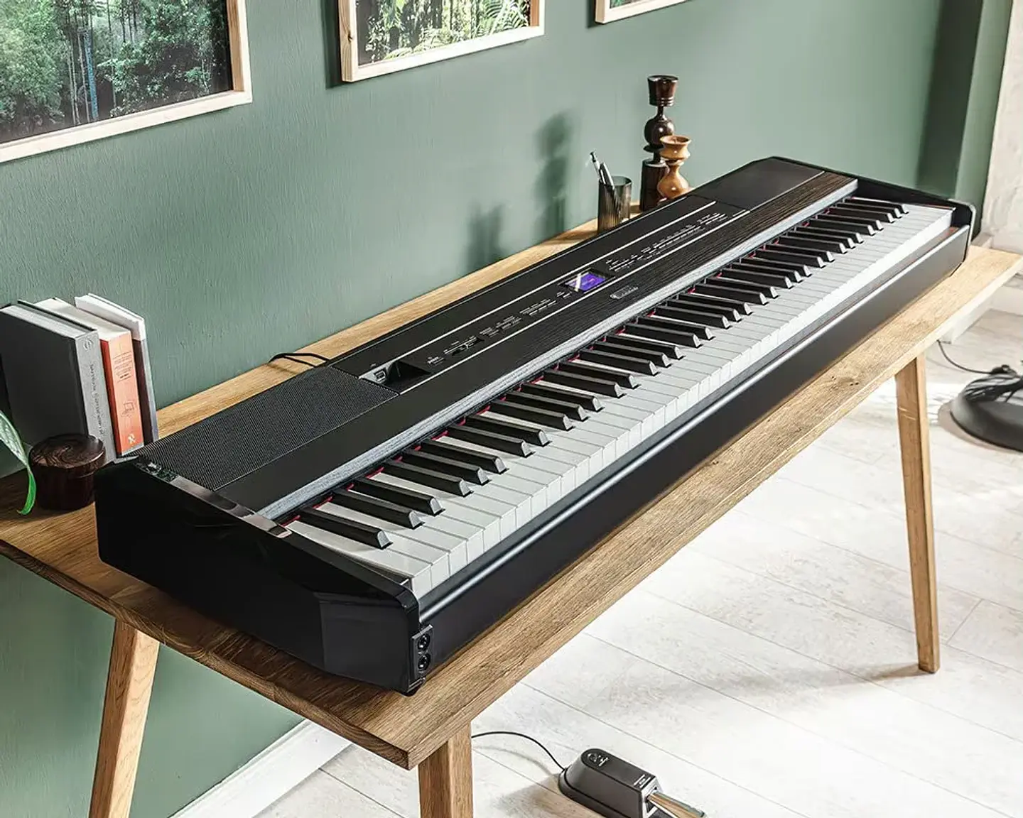 YAMAHA P525B BLACK PIANO DIGITAL  9