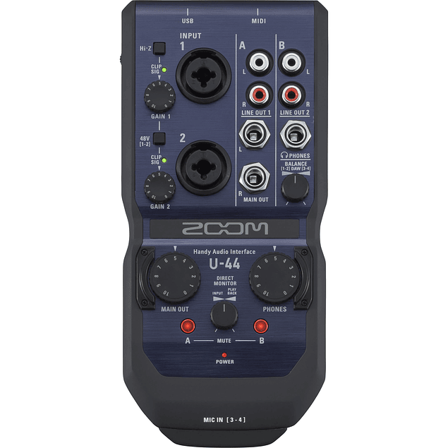 ZOOM U44 INTERFAZ DE AUDIO