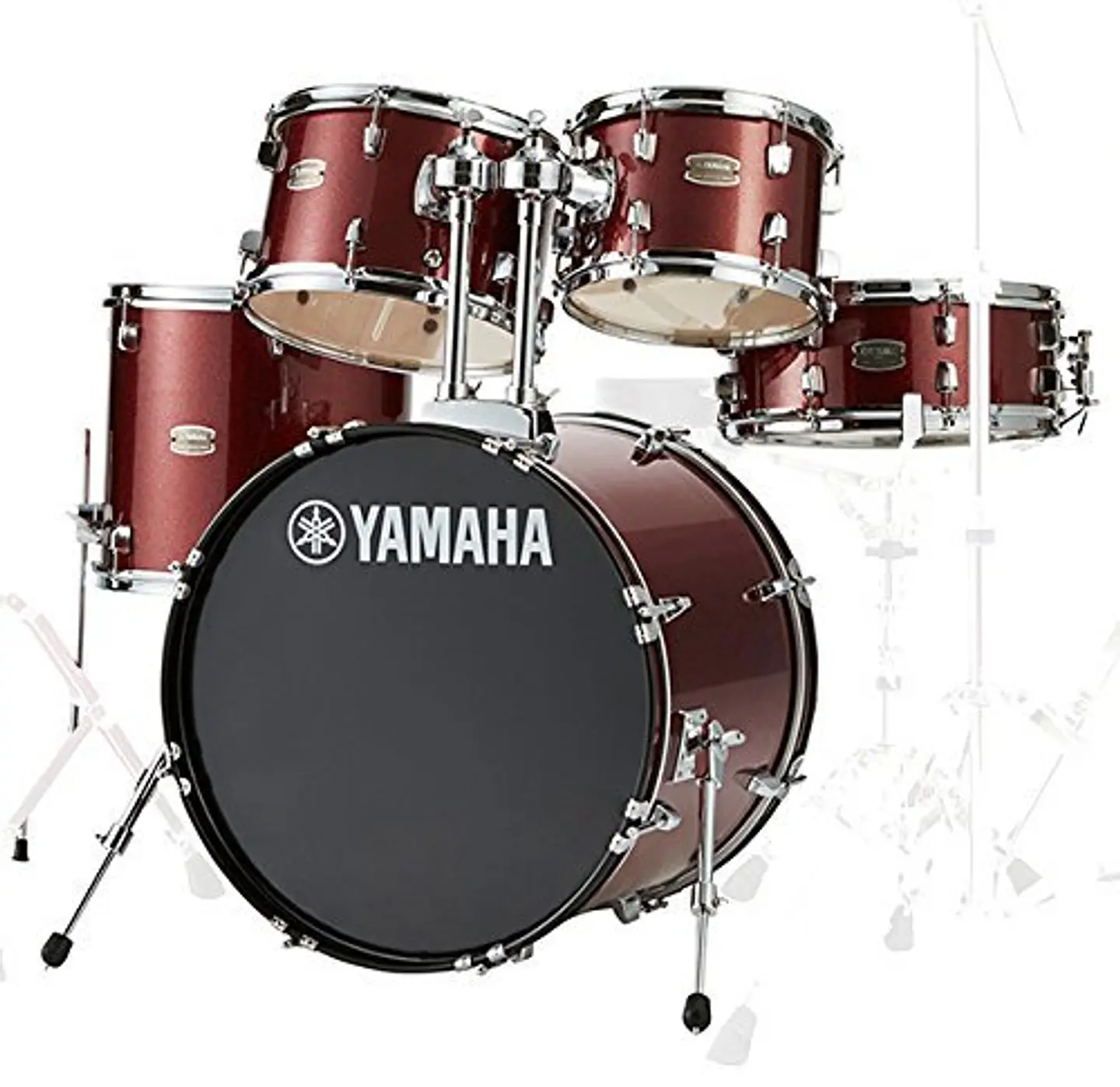 YAMAHA RDP2F5 BURGUNDY GLITTER BATERIA ACUSTICA RYDEEN BOMBO 22