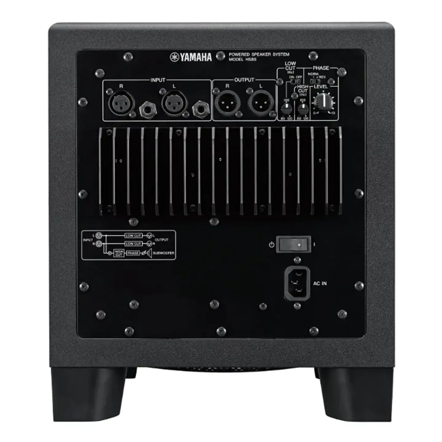 YAMAHA HS8S MONITOR DE ESTUDIO SUBWOOFER 4
