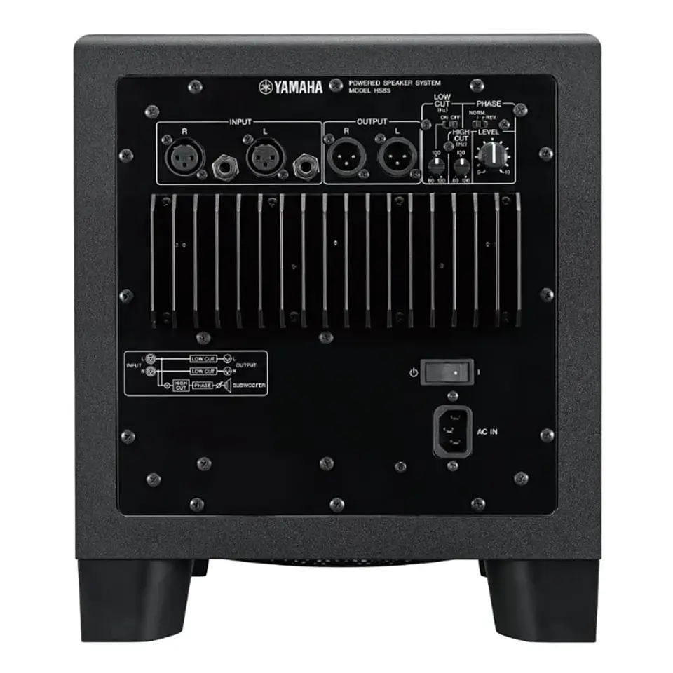 YAMAHA HS8S MONITOR DE ESTUDIO SUBWOOFER 4
