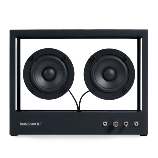 TRANSPARENT SMALL SPEAKER BLACK PARLANTE BLUETOOTH