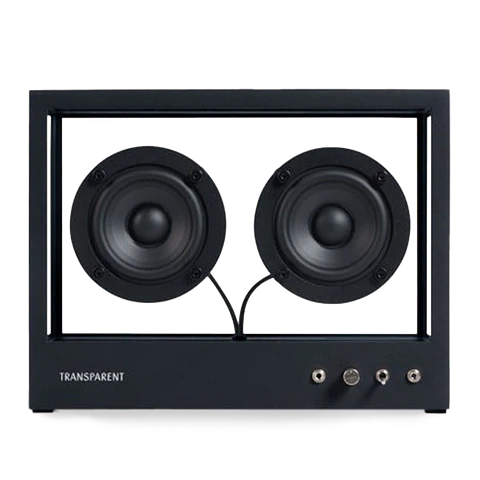 TRANSPARENT SMALL SPEAKER BLACK PARLANTE BLUETOOTH
