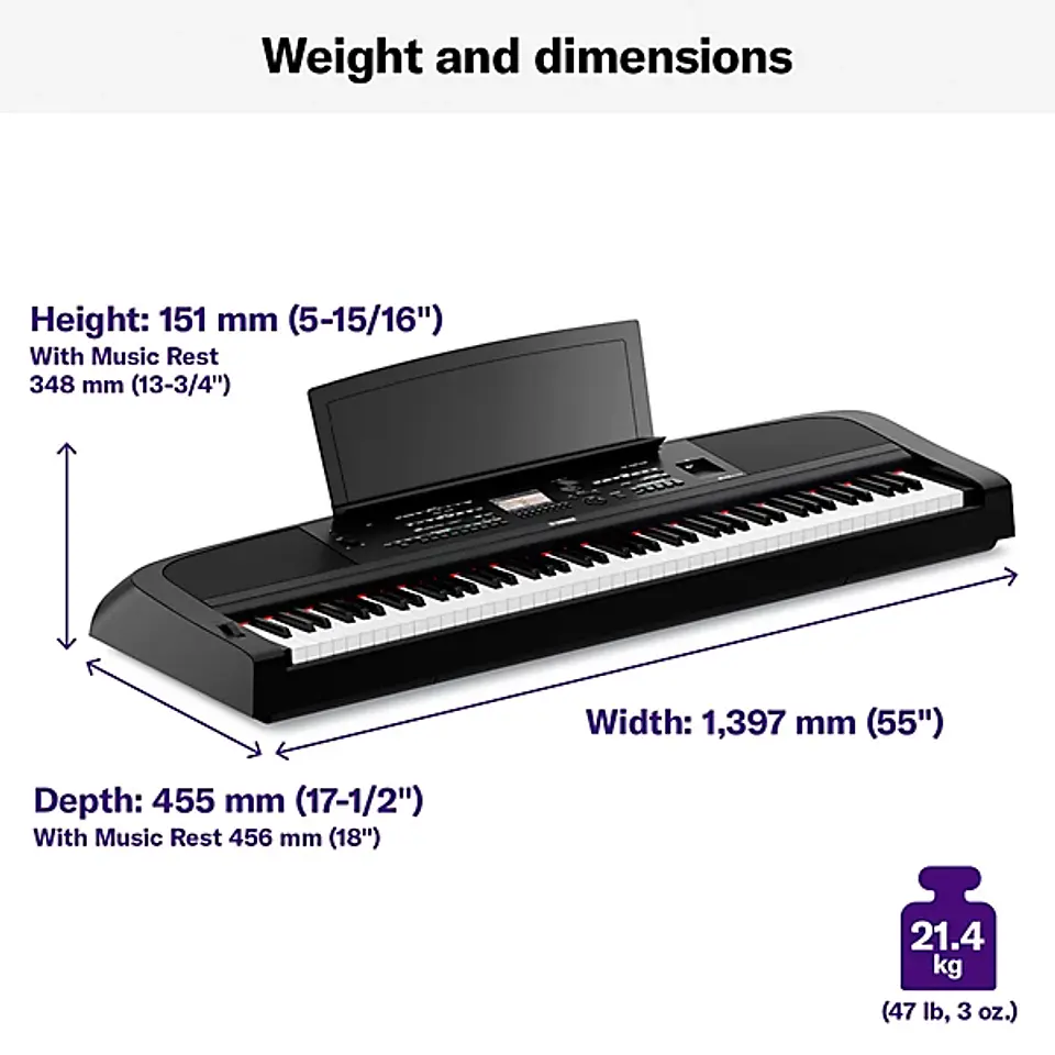 YAMAHA DGX670B PORTABLE DIGITAL PIANO  11