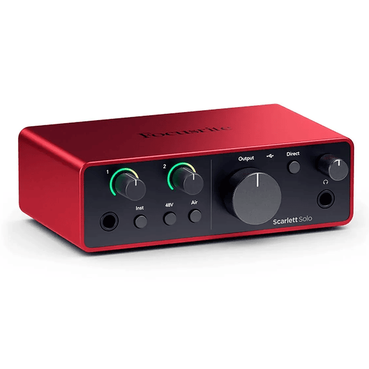 FOCUSRITE SCARLETT INTERFAZ DE AUDIO SOLO 4TH GEN 1