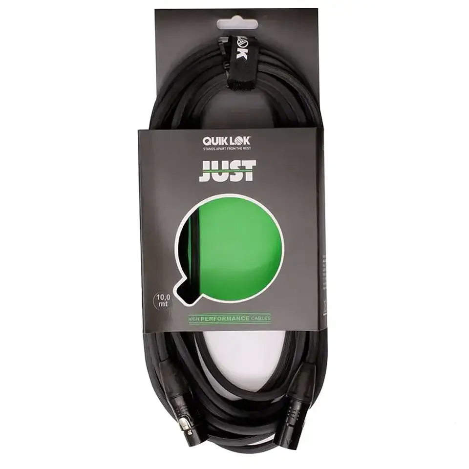 QUIKLOK MF10 CABLE MICROFONO XLR 10M XLR  2
