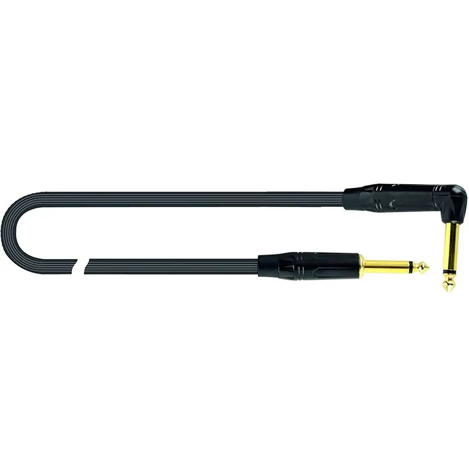 QUIKLOK CABLE INSTRUMENTO MONO 6.3MM 6 METROS JR6 ANGULADO RECTO 3
