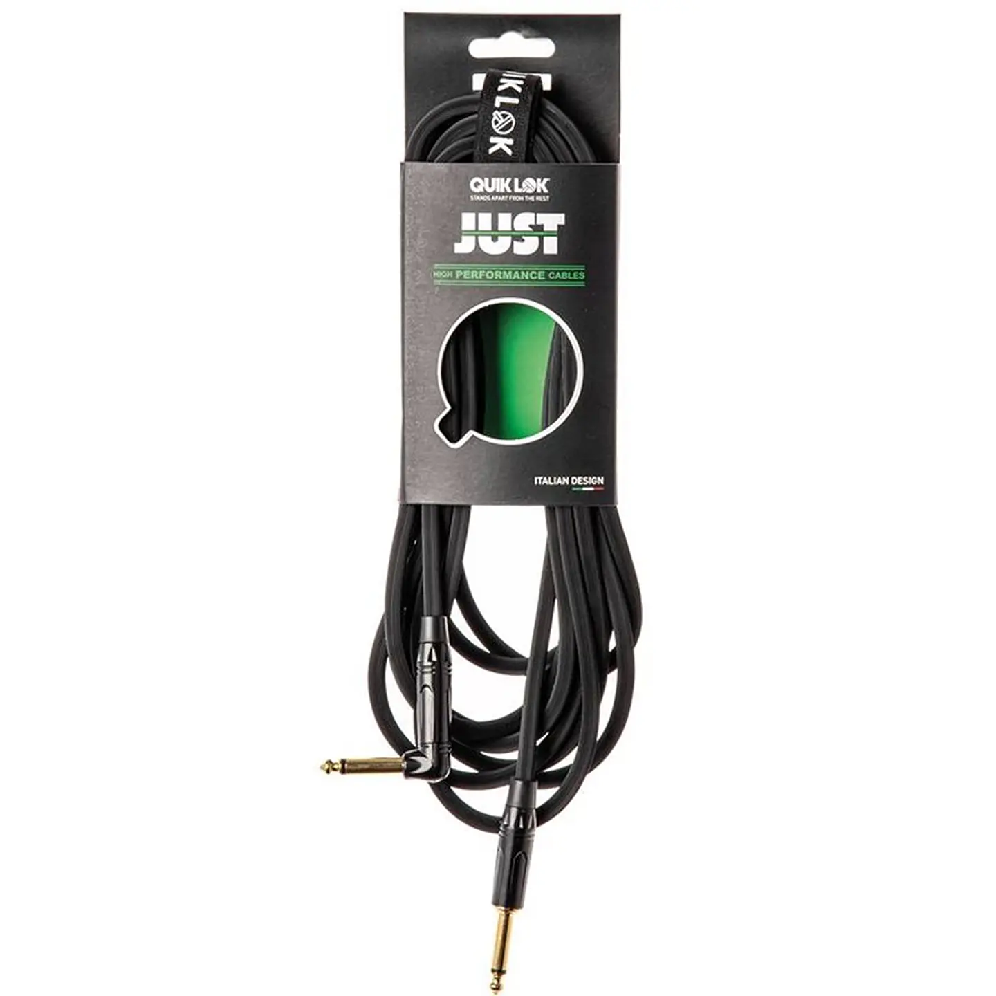 QUIKLOK CABLE INSTRUMENTO MONO 6.3MM 6 METROS JR6 ANGULADO RECTO 2