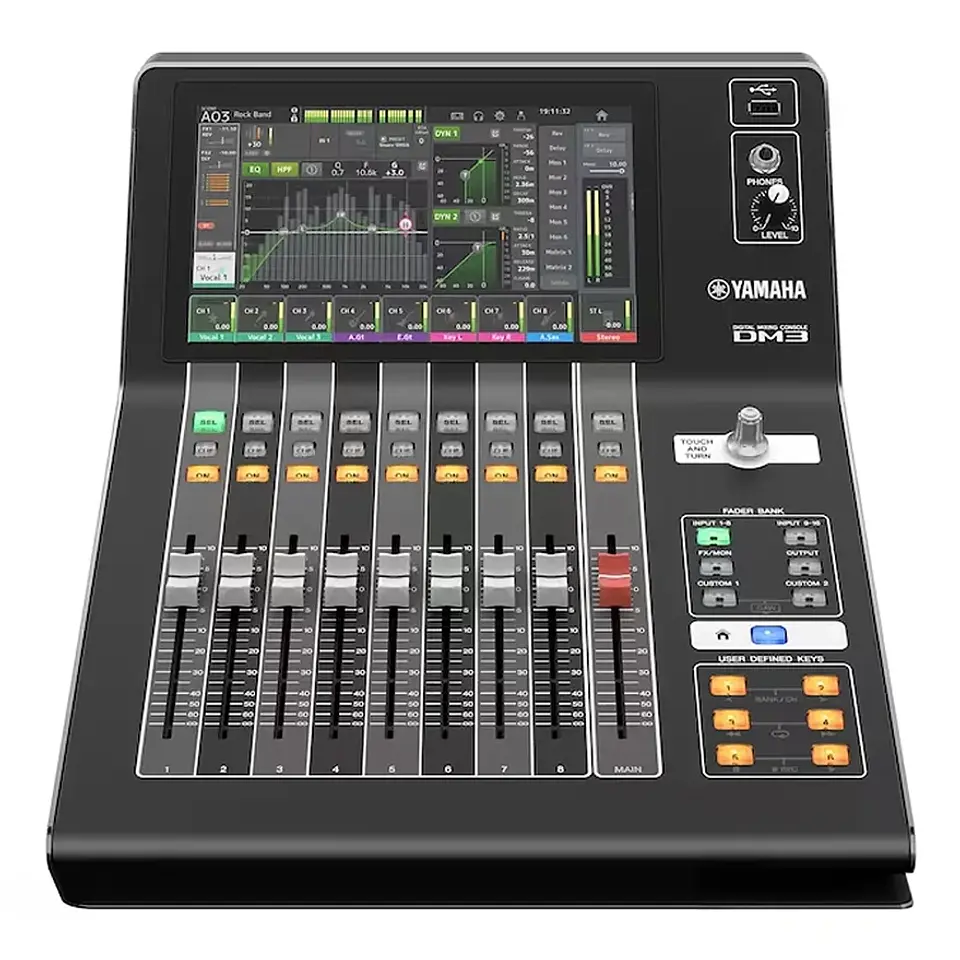 YAMAHA DM3 MIXER EQUIPADA CON DANTE CONSOLA DE MEZCLA DIGITAL 1
