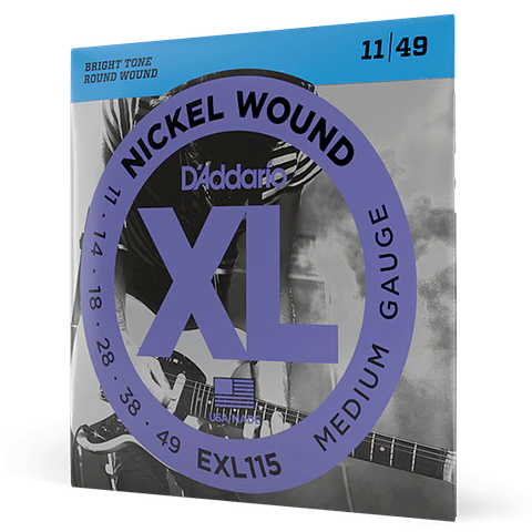 D’ADDARIO EXL115 CUERDAS METAL ( PACK 2 JUEGOS ) PARA GUITARRA ELECTRICA TENSION MEDIA 