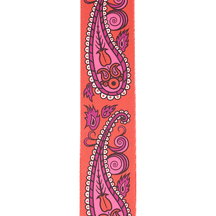 D’ADDARIO 50JS12 STRAP CORREA JOE SATRANI RED PARA GUITARRA