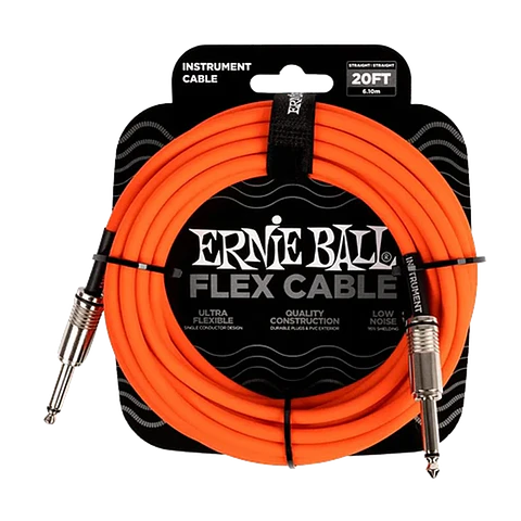 ERNIE BALL CABLE INSTRUMENTO PO6421 6 METROS NARANJA