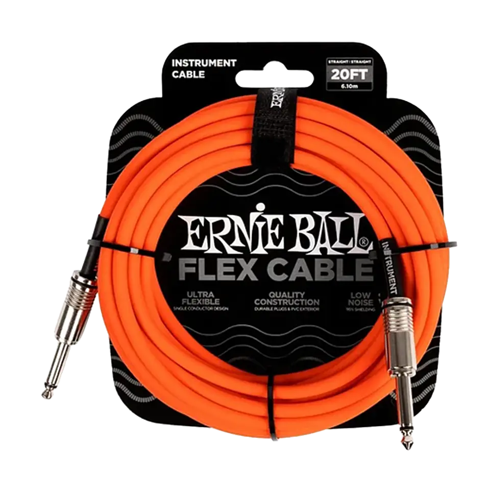 ERNIE BALL CABLE INSTRUMENTO PO6421 6 METROS NARANJA 1