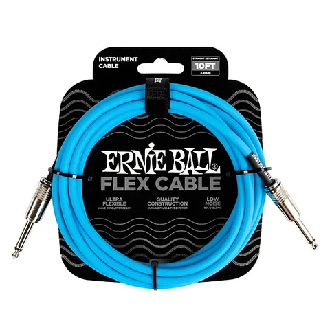 ERNIE BALL CABLE INSTRUMENTO PO6412 3 METROS AZUL
