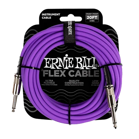 ERNIE BALL CABLE INSTRUMENTO PO6420 6 METROS PURPURA