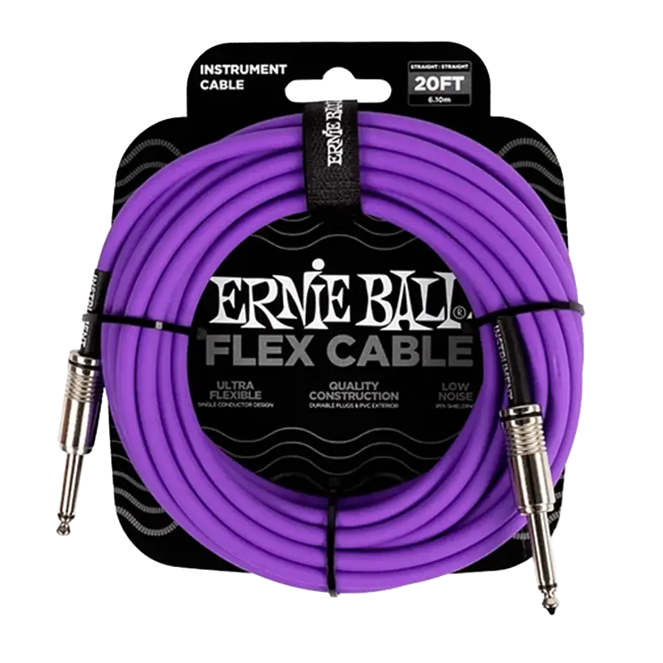 ERNIE BALL CABLE INSTRUMENTO PO6420 6 METROS PURPURA 1