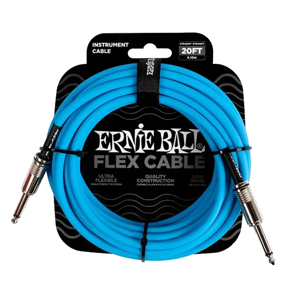 ERNIE BALL CABLE INSTRUMENTO PO6417 6 METROS AZUL 1