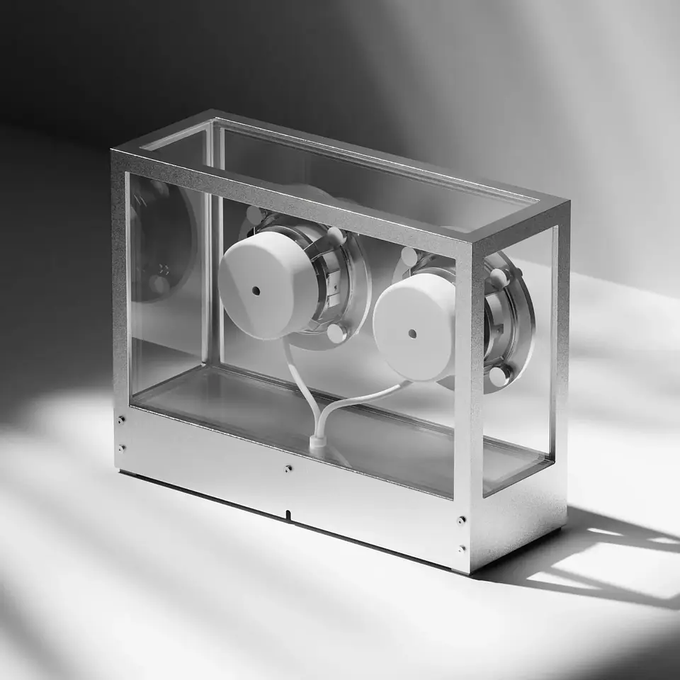 TRANSPARENT SMALL SPEAKER METAL PARLANTE BLUETOOTH 9