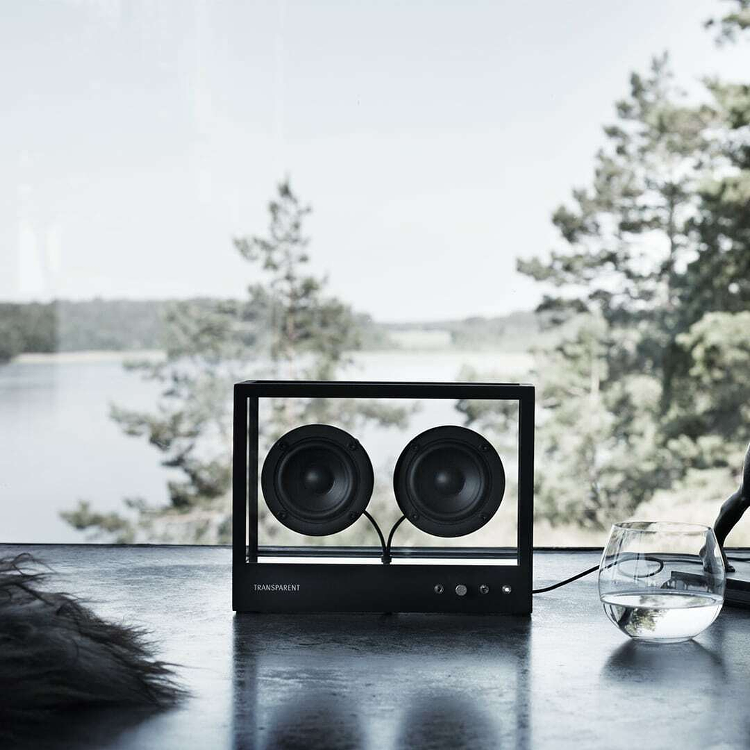 TRANSPARENT SMALL SPEAKER BLACK PARLANTE BLUETOOTH 7