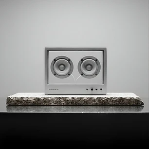 TRANSPARENT SMALL SPEAKER METAL PARLANTE BLUETOOTH