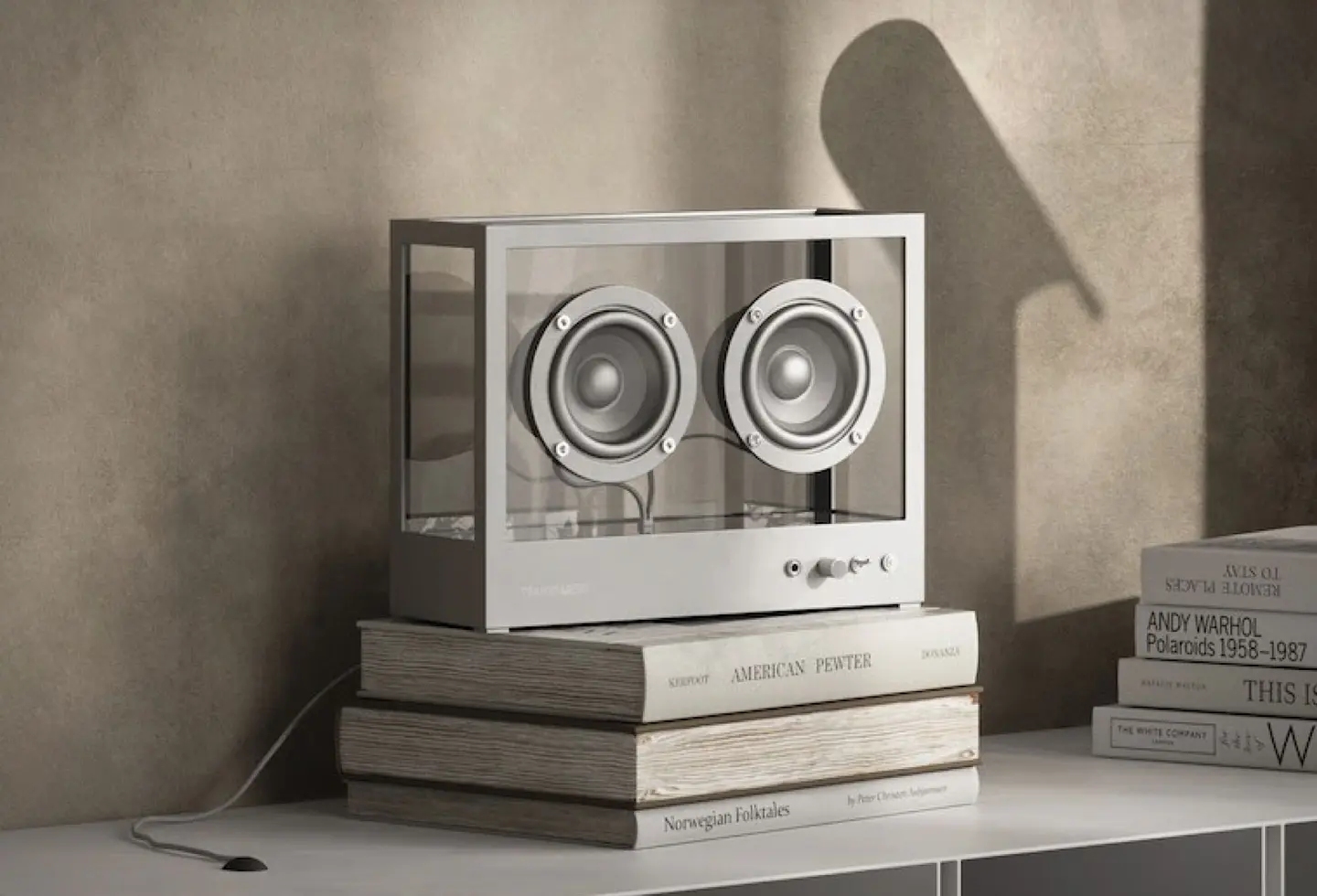 TRANSPARENT SMALL SPEAKER METAL PARLANTE BLUETOOTH 3