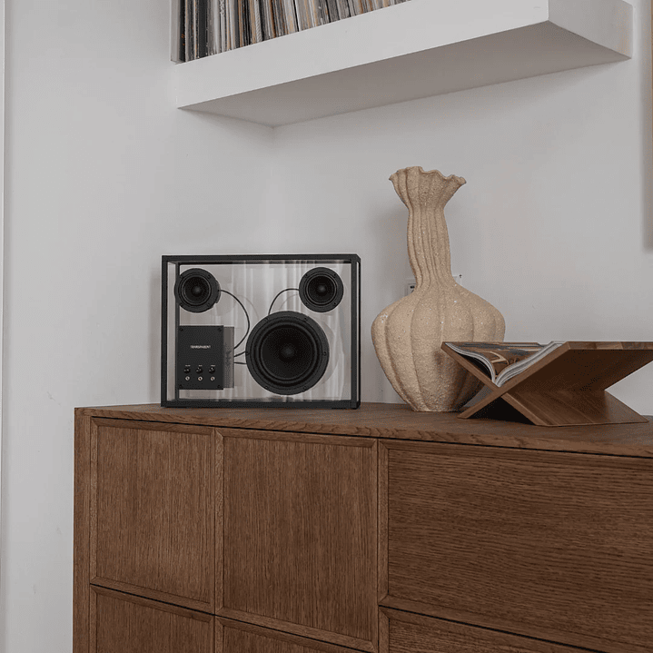 TRANSPARENT BLACK SPEAKER PARLANTE BLUETOOTH 7