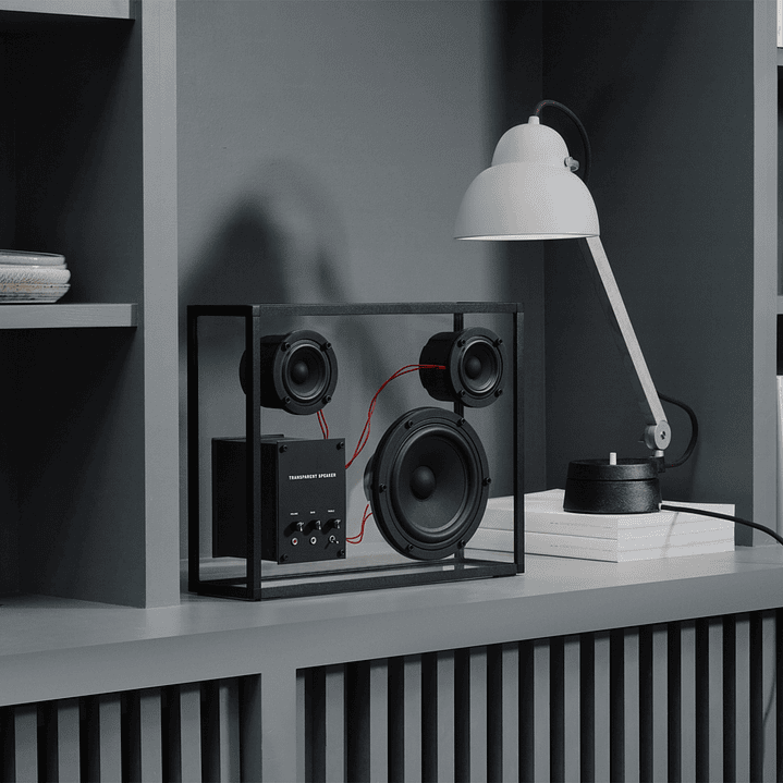 TRANSPARENT BLACK SPEAKER PARLANTE BLUETOOTH 10