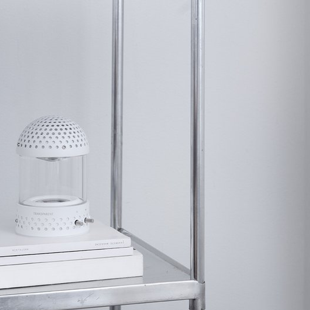 TRANSPARENT LIGHT SPEAKER WHITE PARLANTE BLUETOOTH 9