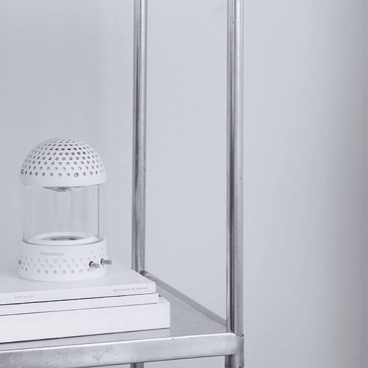 TRANSPARENT LIGHT SPEAKER WHITE PARLANTE BLUETOOTH 9