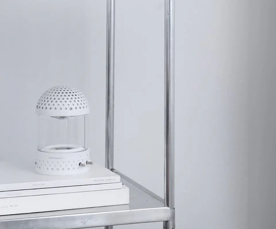 TRANSPARENT LIGHT SPEAKER WHITE PARLANTE BLUETOOTH 10
