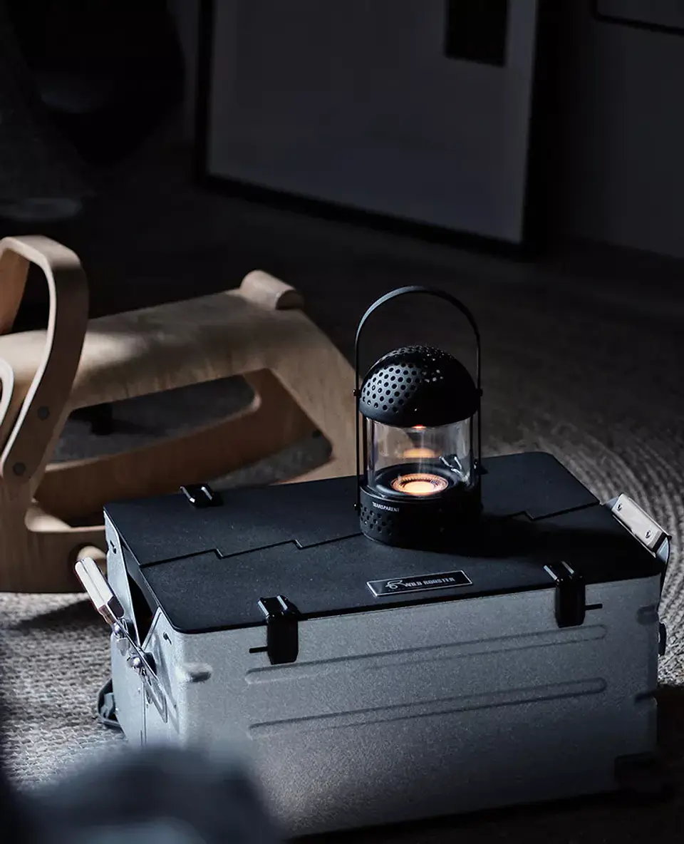 TRANSPARENT LIGHT SPEAKER BLACK PARLANTE BLUETOOTH 10