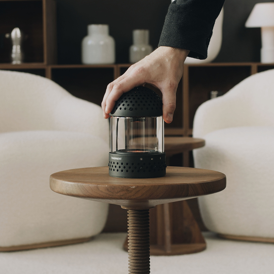 TRANSPARENT LIGHT SPEAKER BLACK PARLANTE BLUETOOTH 11