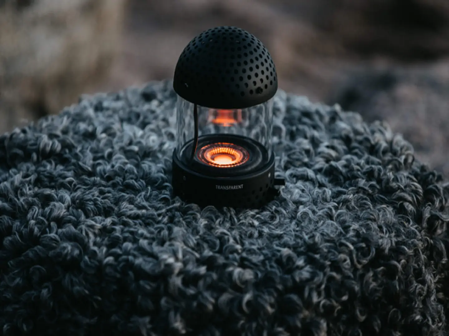 TRANSPARENT LIGHT SPEAKER BLACK PARLANTE BLUETOOTH 12
