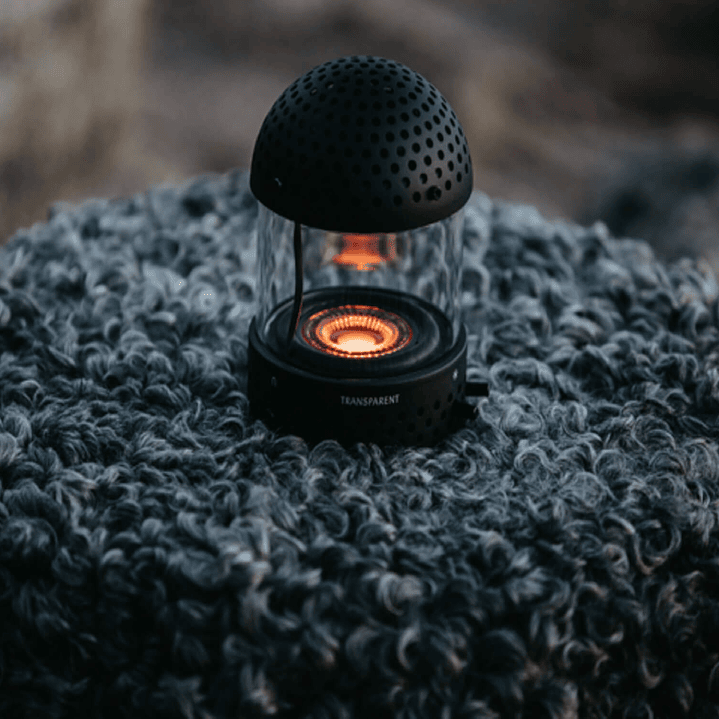 TRANSPARENT LIGHT SPEAKER BLACK PARLANTE BLUETOOTH 12