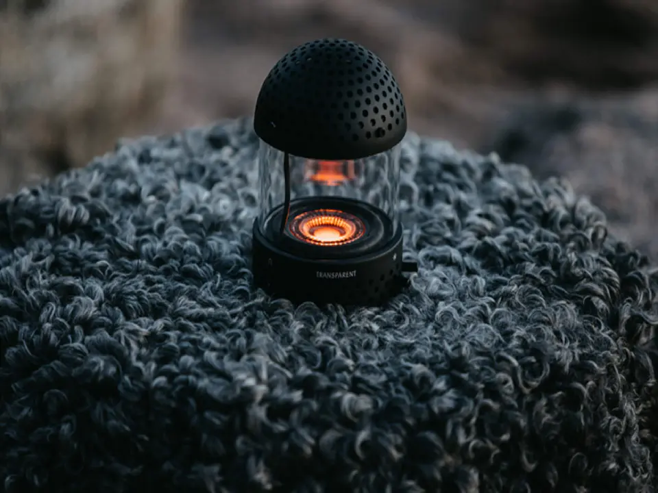 TRANSPARENT LIGHT SPEAKER BLACK PARLANTE BLUETOOTH 12