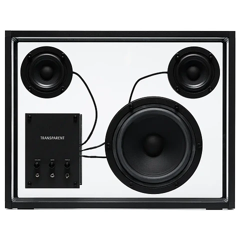 TRANSPARENT BLACK SPEAKER PARLANTE BLUETOOTH