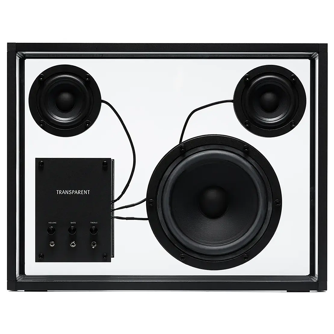 TRANSPARENT BLACK SPEAKER PARLANTE BLUETOOTH 1
