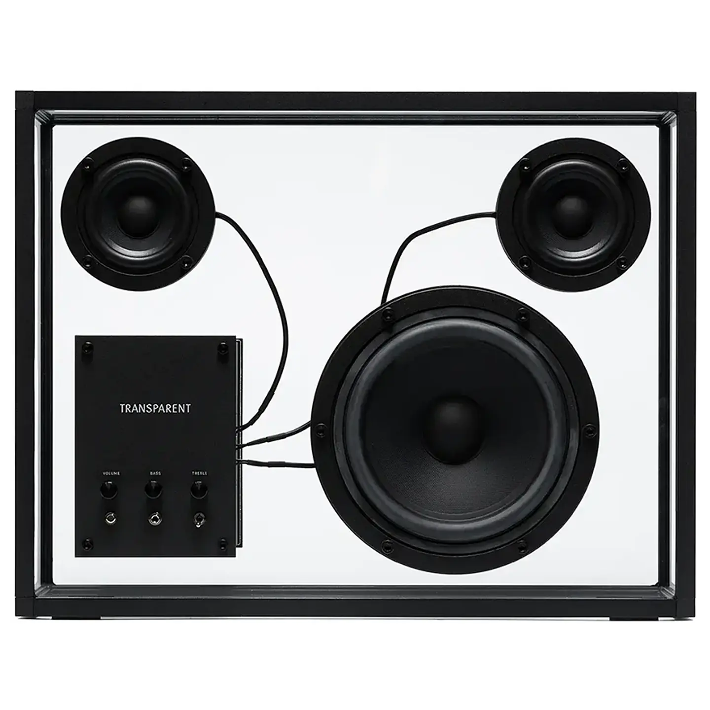TRANSPARENT BLACK SPEAKER PARLANTE BLUETOOTH 1