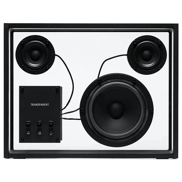 TRANSPARENT BLACK SPEAKER PARLANTE BLUETOOTH 1