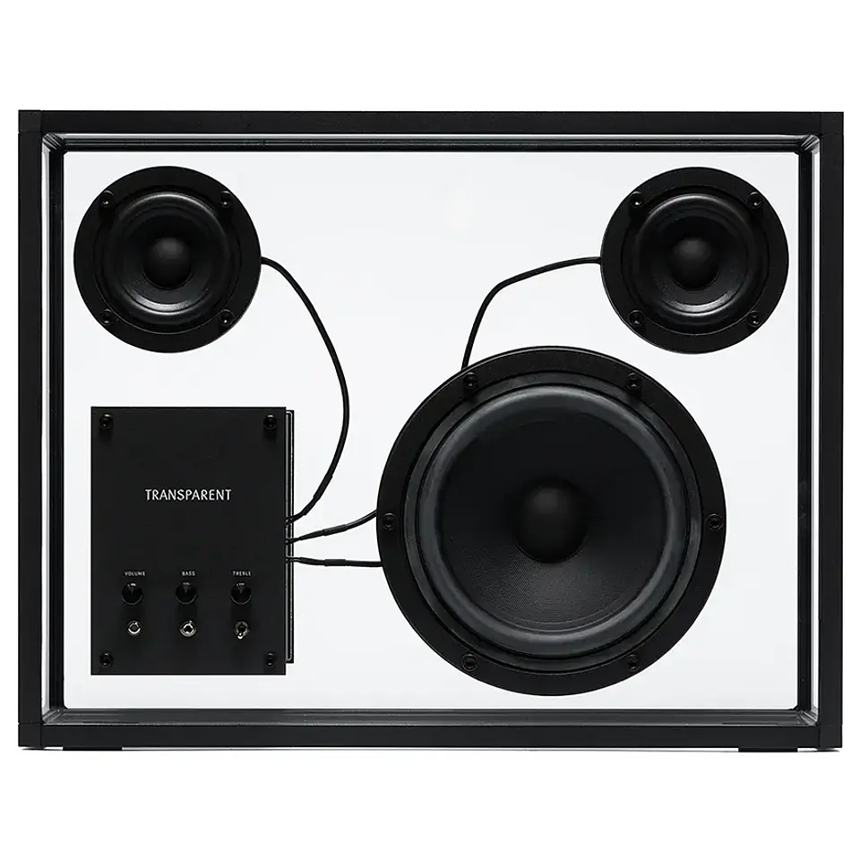 TRANSPARENT BLACK SPEAKER PARLANTE BLUETOOTH 1