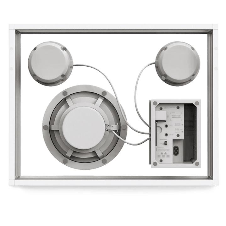 TRANSPARENT WHITE SPEAKER PARLANTE BLUETOOTH 2