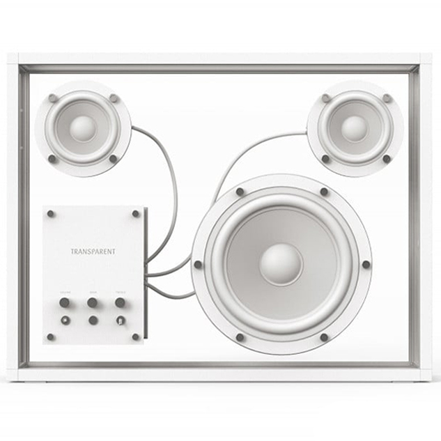 TRANSPARENT WHITE SPEAKER PARLANTE BLUETOOTH
