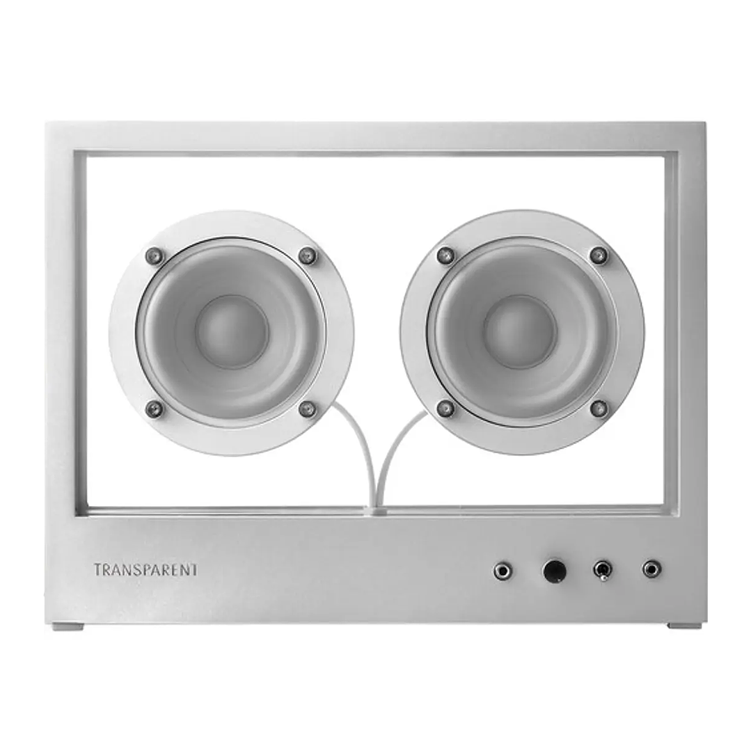 TRANSPARENT SMALL SPEAKER METAL PARLANTE BLUETOOTH 1