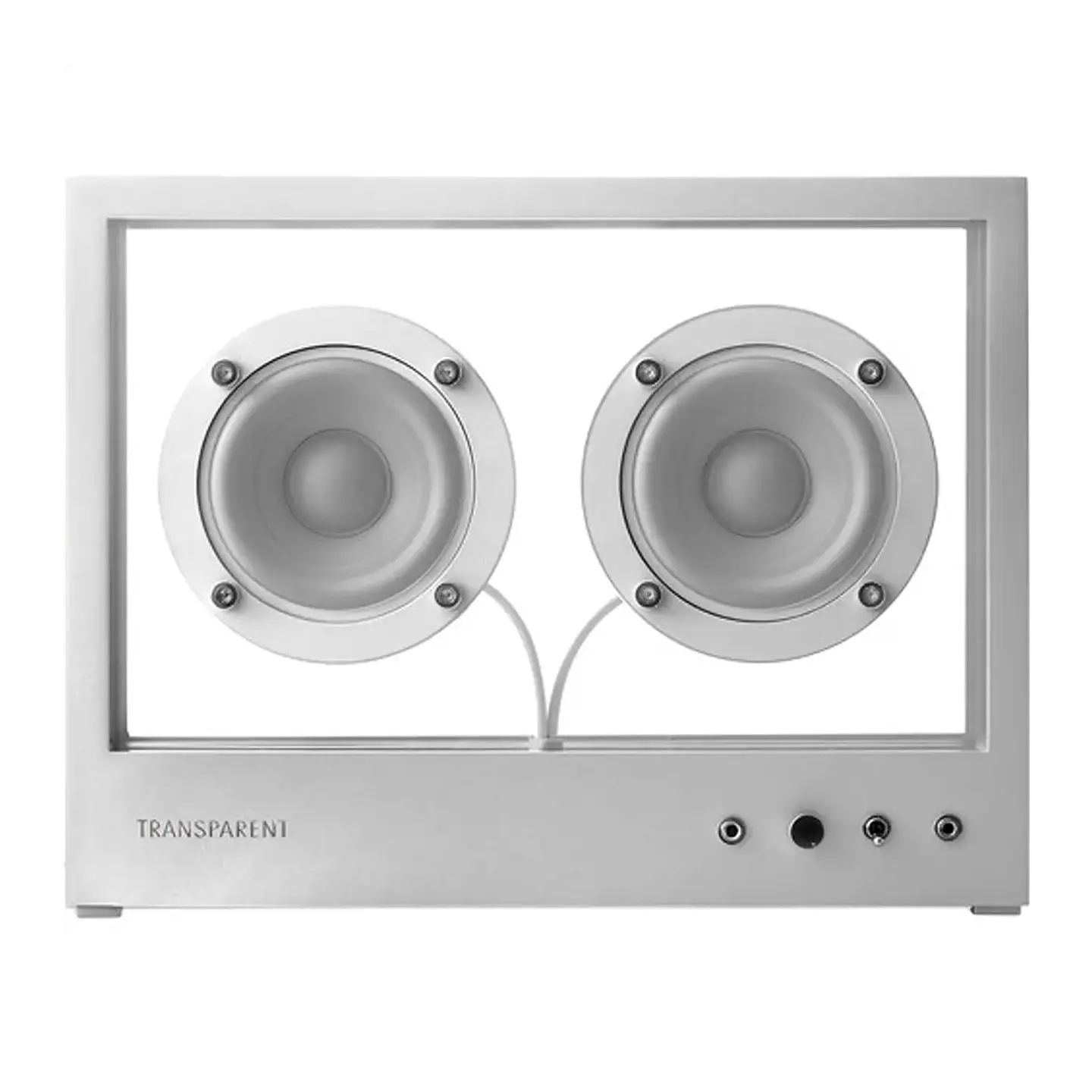 TRANSPARENT SMALL SPEAKER METAL PARLANTE BLUETOOTH 1