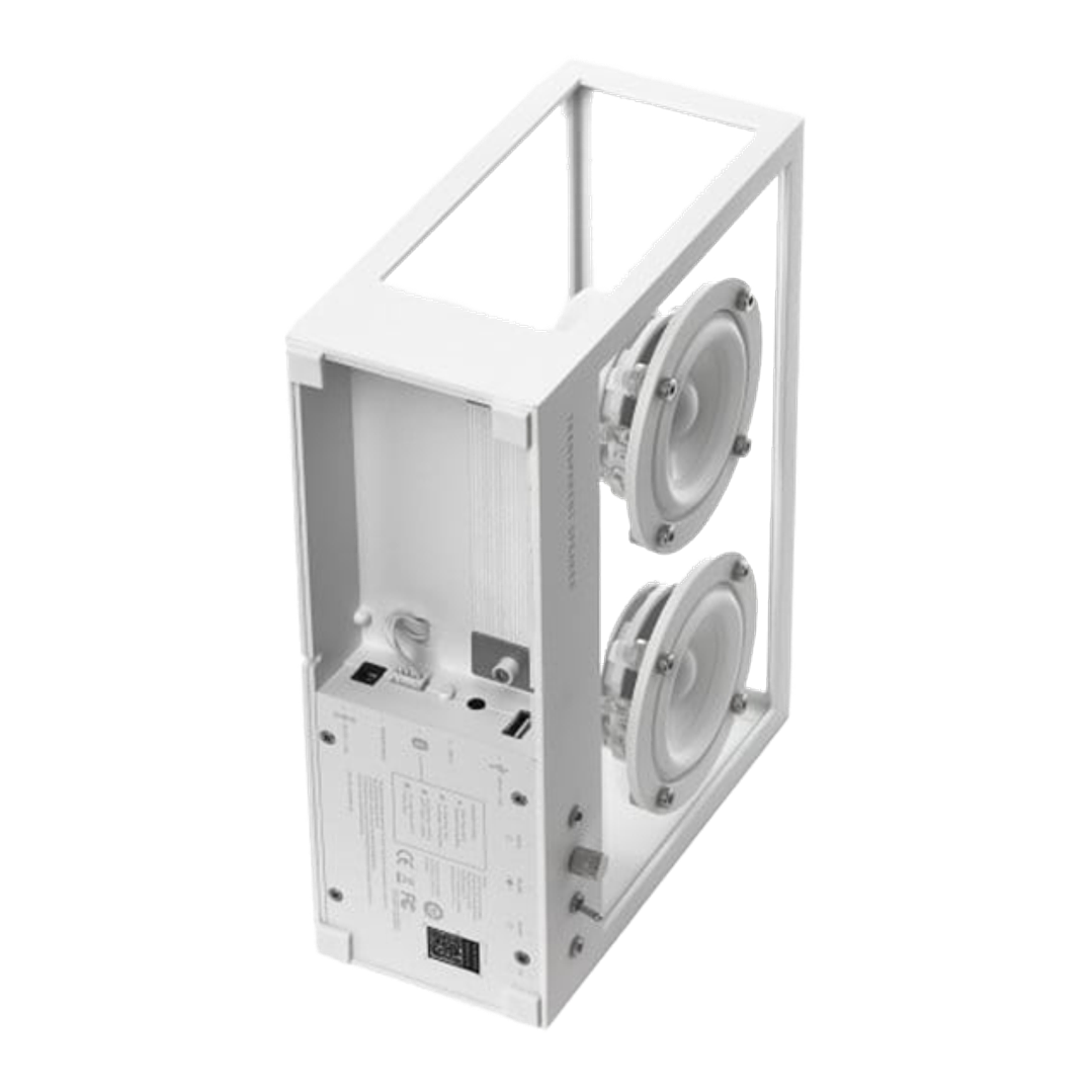 TRANSPARENT SMALL SPEAKER WHITE PARLANTE BLUETOOTH 4