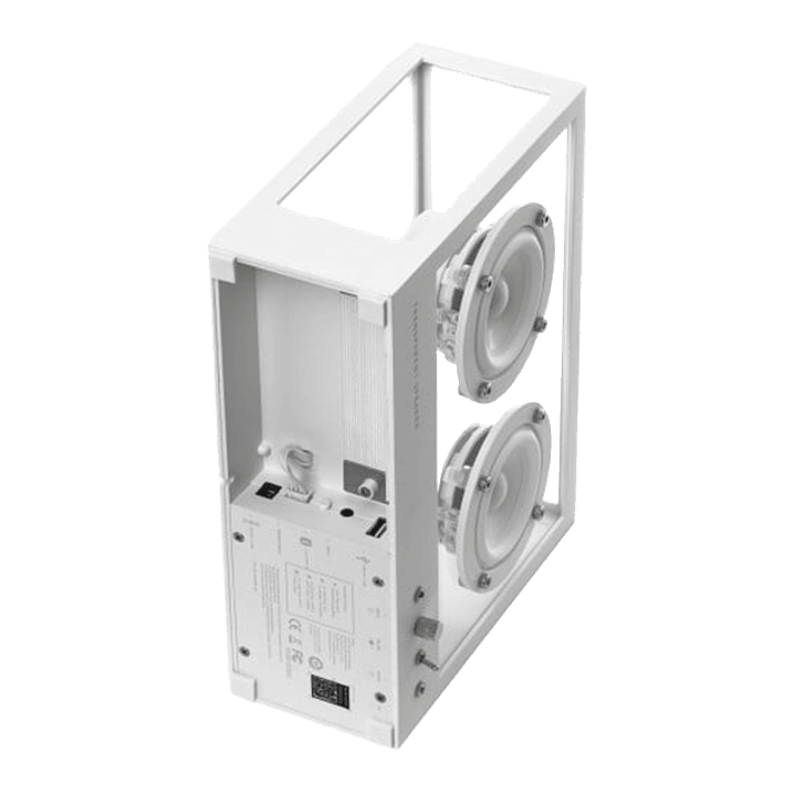 TRANSPARENT SMALL SPEAKER WHITE PARLANTE BLUETOOTH 4