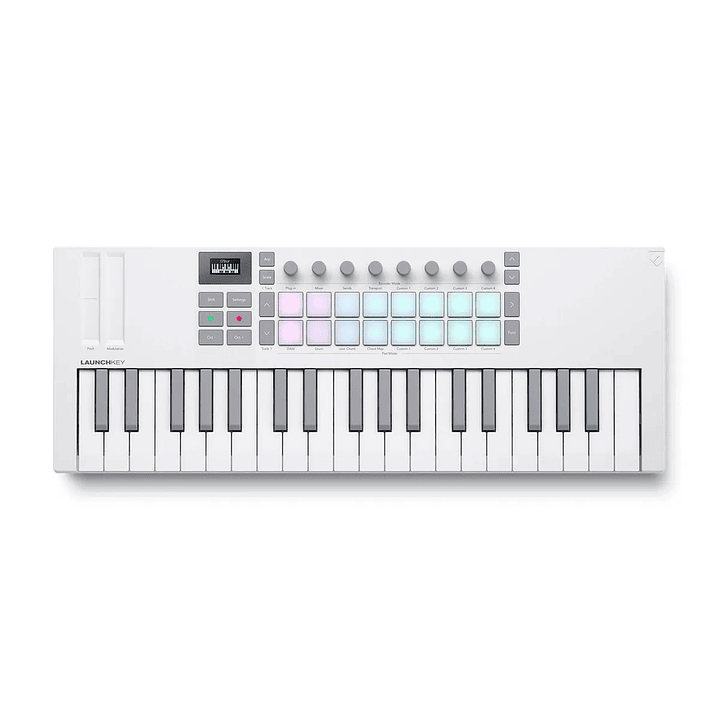 NOVATION CONTROLADOR MIDI LAUNCHKEY 37 MK4 WHITE MINI 1