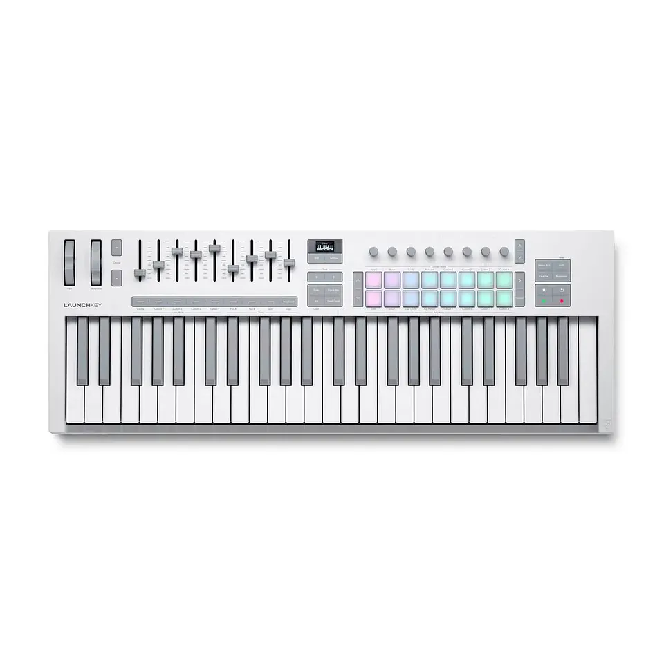 NOVATION CONTROLADOR MIDI LAUNCHKEY 49 MK4 WHITE  1