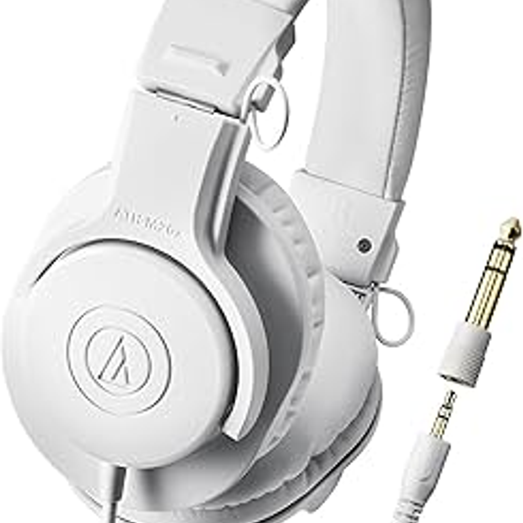 AUDIOTECHNICA AUDIFONOS PROFESIONALES DE MONITOREO ATHM20X WHITE 4